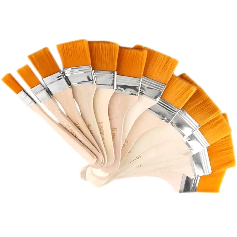 1 Pcs Wood Handle Brush Tool for Painting Gilding Gold Leaf Brush Edible Gold Leaf for Food Oil Painting Pens Gold Foil Tools