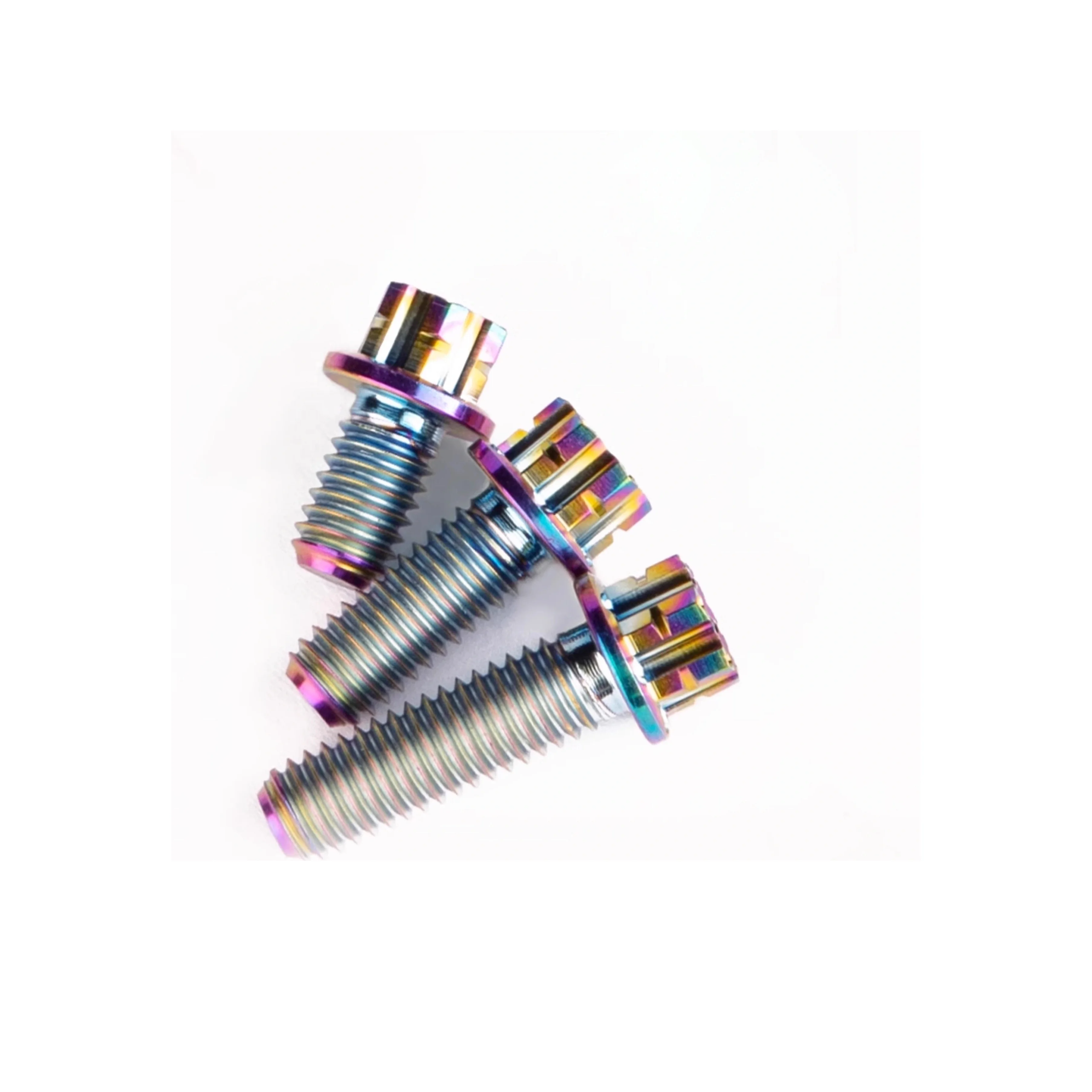 Титановые болты M8 * 15 Torx титановый фланцевый болт для мотоциклов с шестигранной головкой двойным приводом