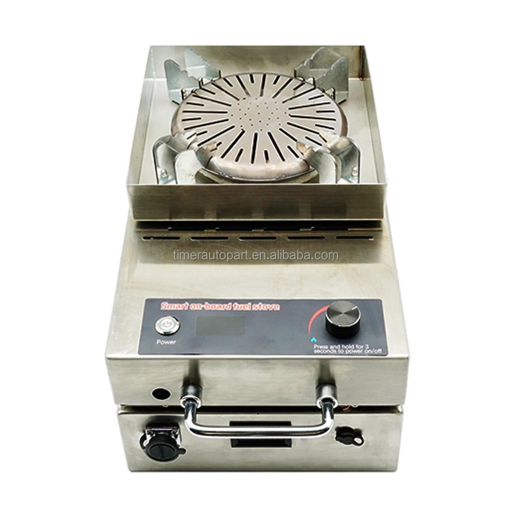 Best Quality Stainless Steel 12V Outdoor Burner Suv Car Camping Gas Built-In Fuel Tank Cooker Burner Portable Travel Caravan Rv