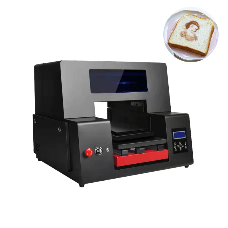 Цветной Настольный пищевой принтер формата A4 машина для печати изображений на тортах и шоколадах съедобный печатная