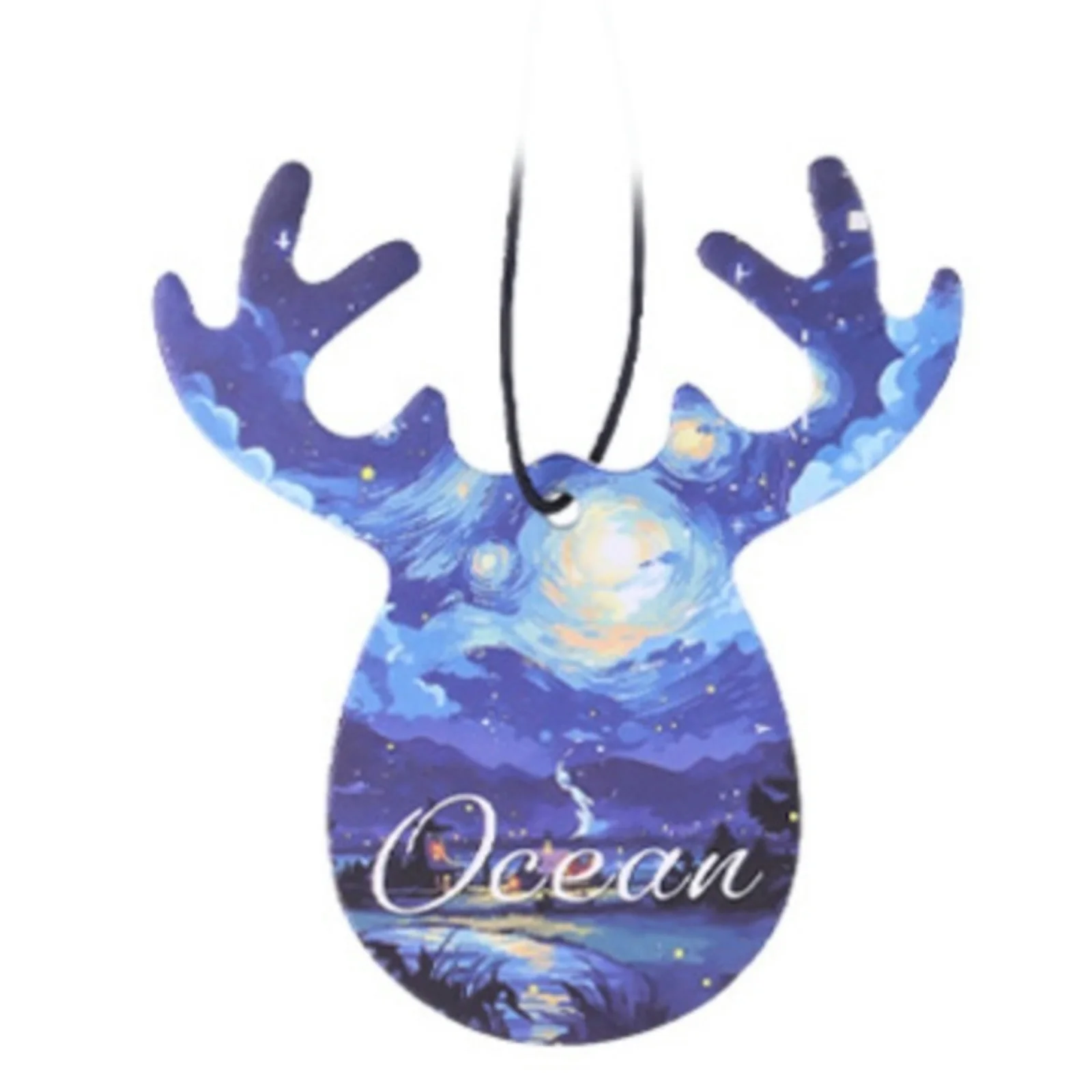 Car Air Freshener Smell Cute Antlers Shape Hanging Pendant Air Vent Fragrance Perfume Flavoring For Car Christmas