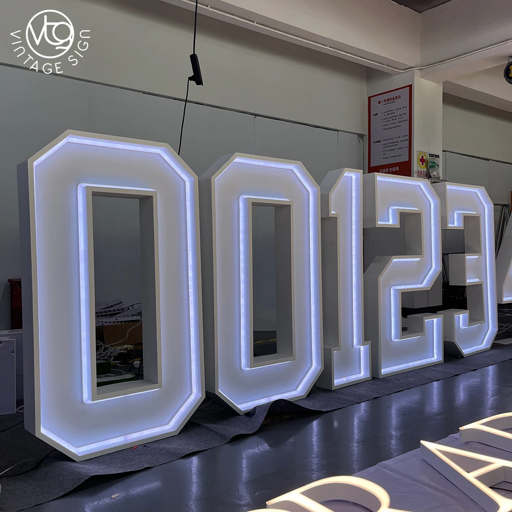 0-9 4ft Marquee Number Letters LED Alphabet Wedding Birthday Decor With Factory Prices