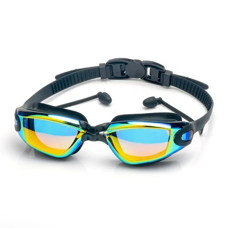 Professional Adult Children Swim Pool Anti Fog Eye Glasses Protection Competition Racing Swimming Goggles with Earphone