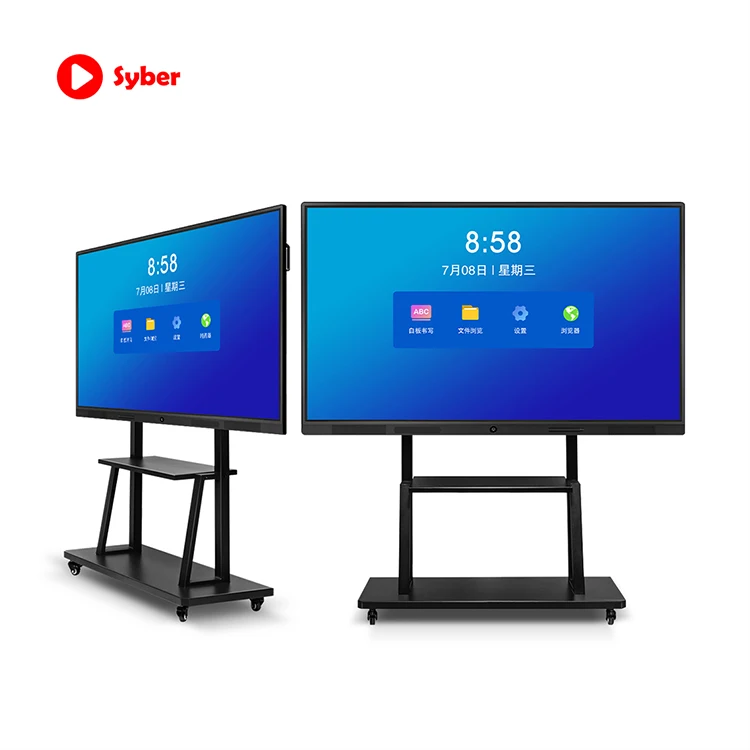 4k Interactive Flat Panel Multimedia Android Touch All In One Conference Smart Board