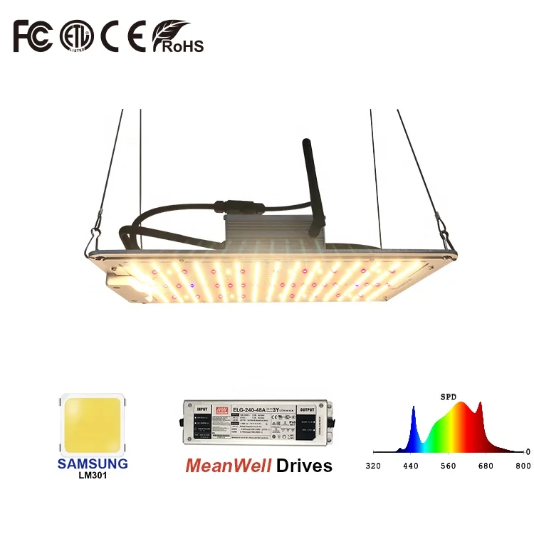 Full Spectrum Hydroponic Intelligent Wifi 120w 240w Smart Led Grow light For Greenhouse Medical Plants