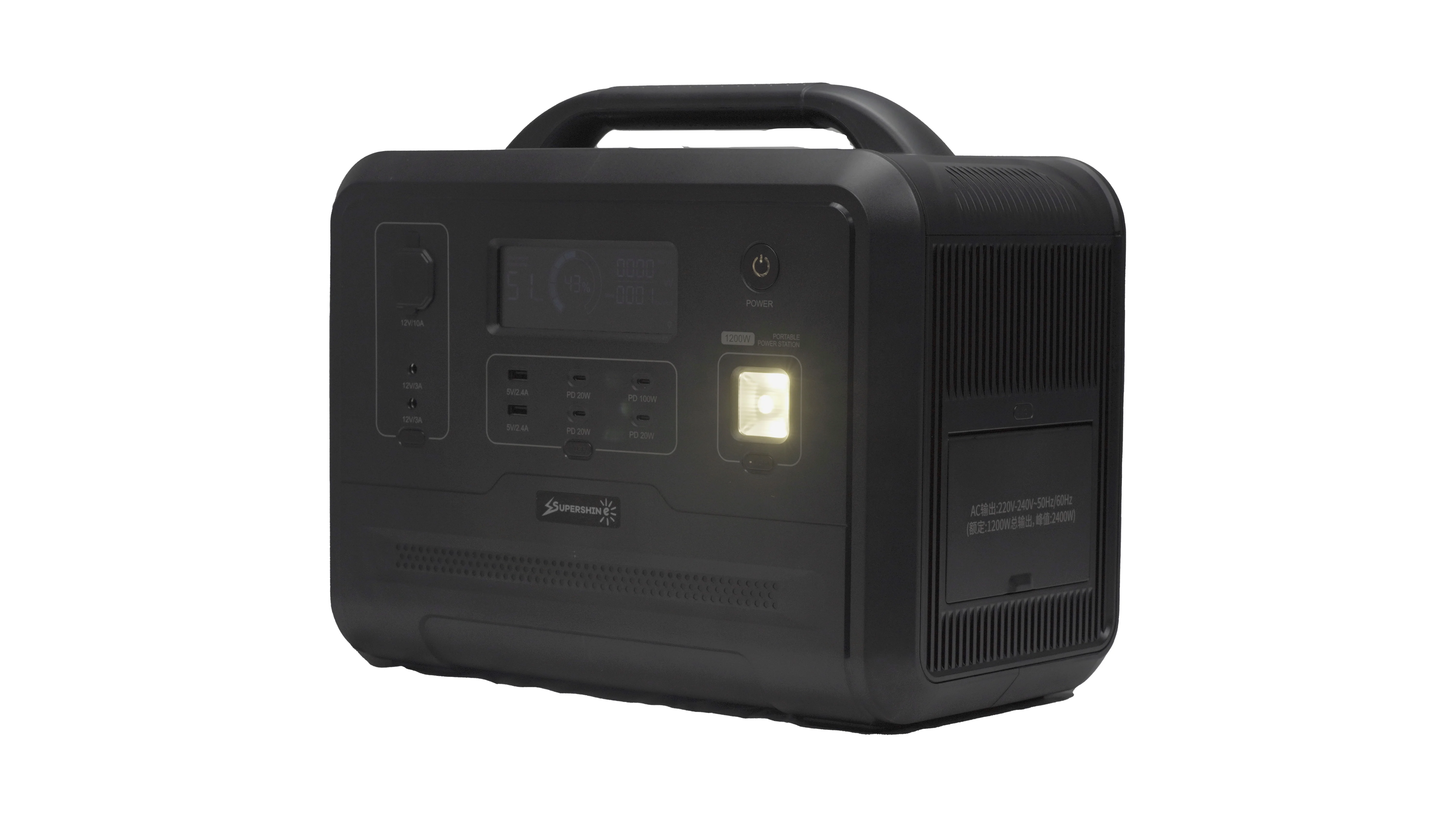 Big Capacity Flexible Solar Energy Charger Solar Power Bank 1200W Portable Power Station for Outdoor