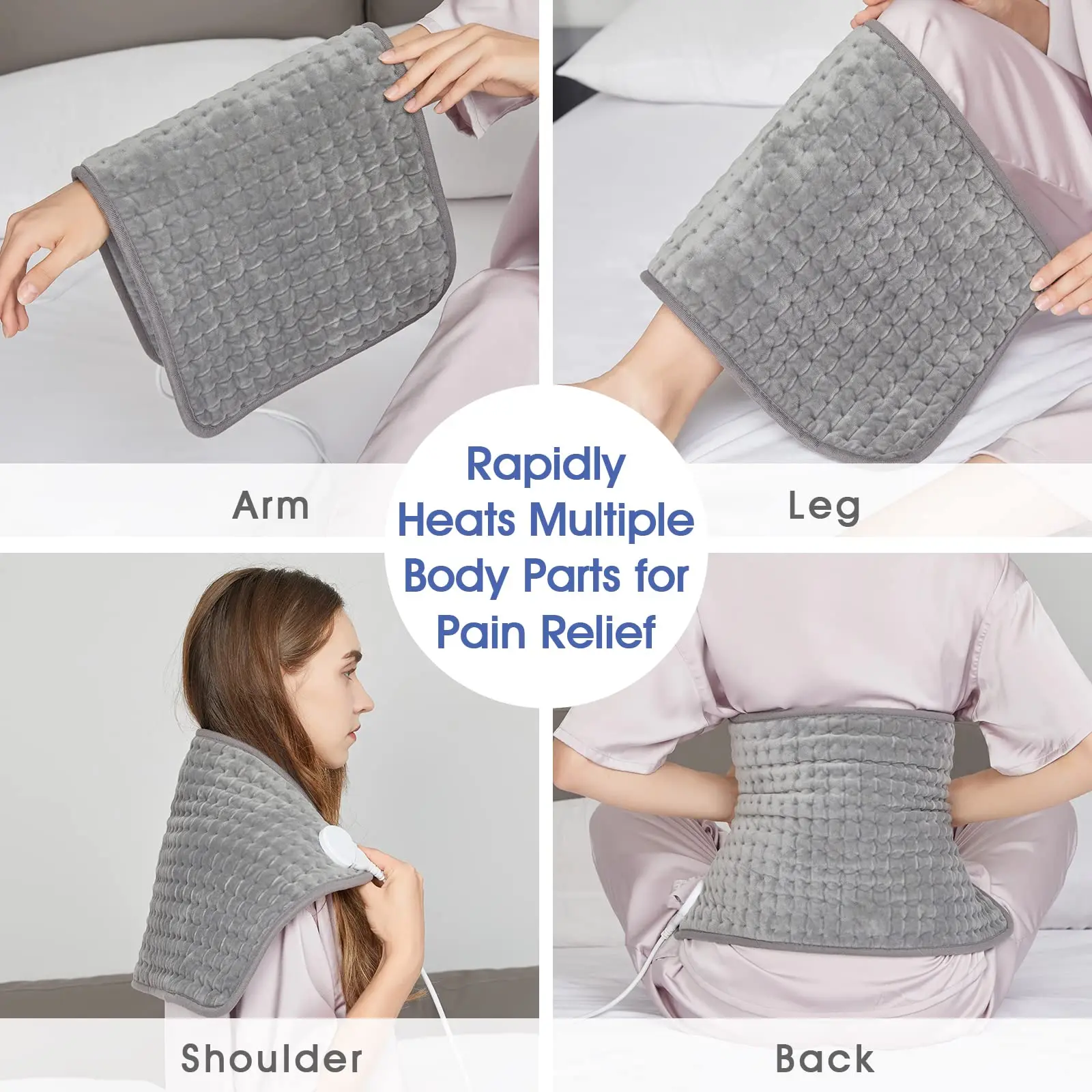 Factory Direct Sales Custom Size 10 Heat Settings Eco-Friendly Heated Electric Heating Pad Blanket