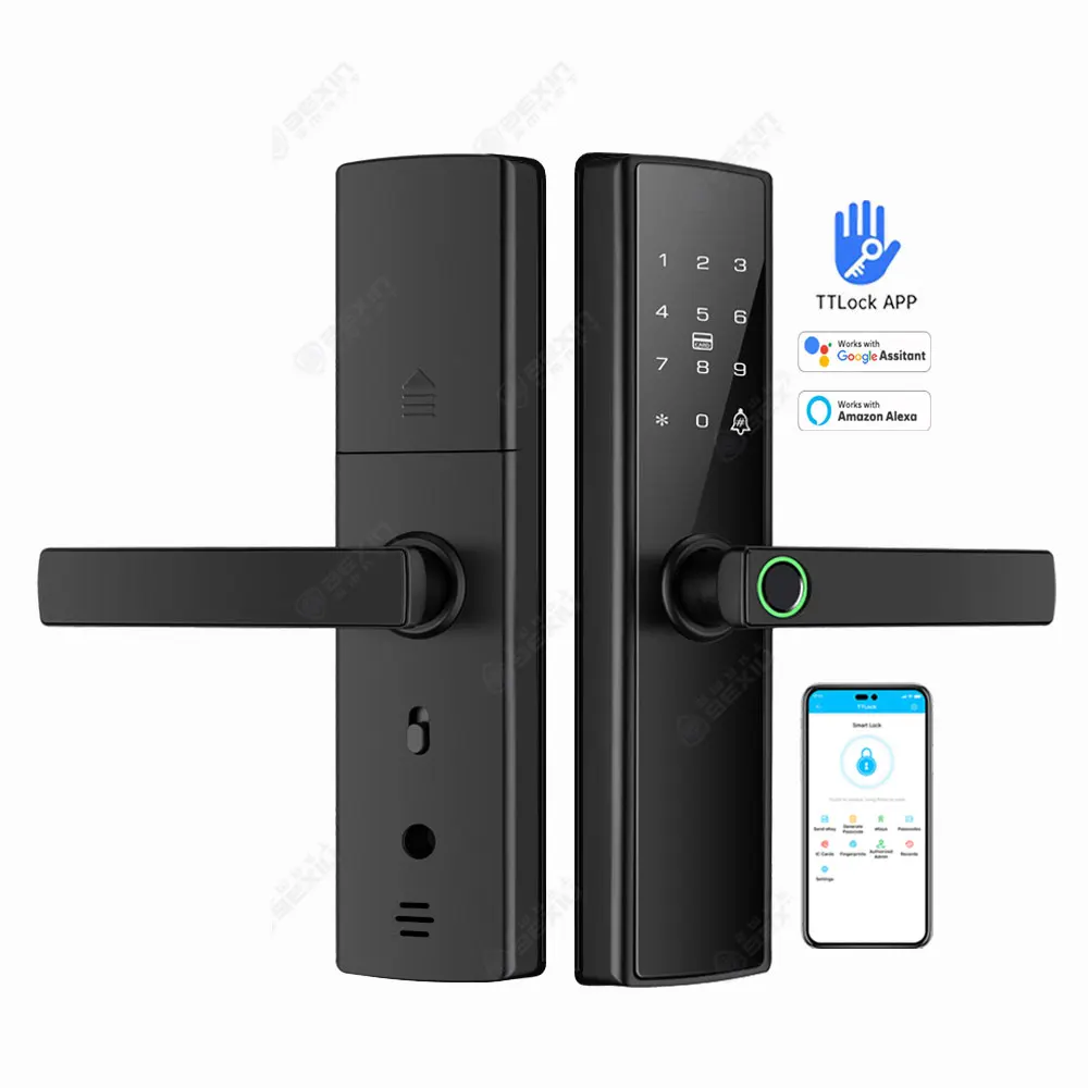 Home Electronics Ttlock Ble App Unlock Intelligent Lock Waterproof Fingerprint Password Digital Door Lock Key Keyless Smart Lock