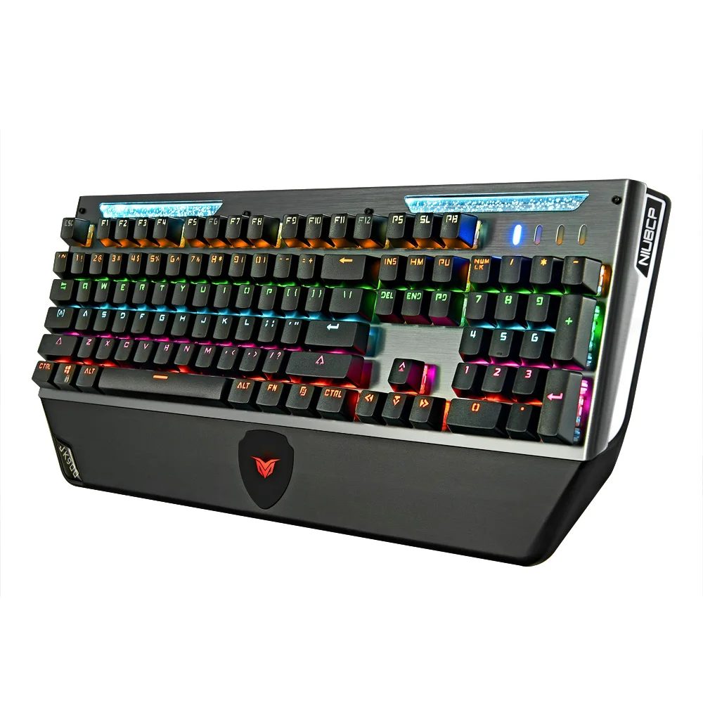 
104 Keys LED Illumination Semi Razer Rgb Mechanical Keyboard With Metal Panel Multi-Color Keycaps For Mechanical Keyboard Cheap 