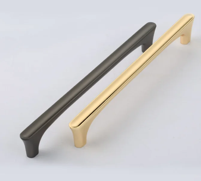 Square Black Gold Cabinet Door Drawer Handle Furniture Handles Zinc Alloy Hardware Pull Handles for Home Kitchen Cabinets
