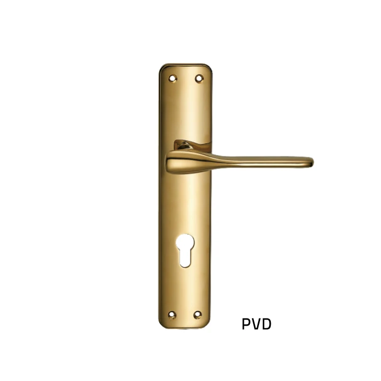 2024 Классическая поп-металлическая пластина в Европейском стиле декоративные алюминиевые входные дверные замки и ручка