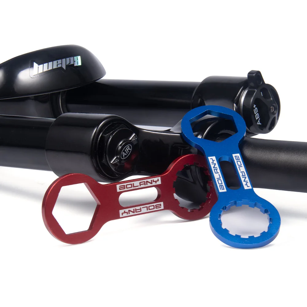 Mountain bike front fork crown cover wrench shock absorber air upper removal tool repair