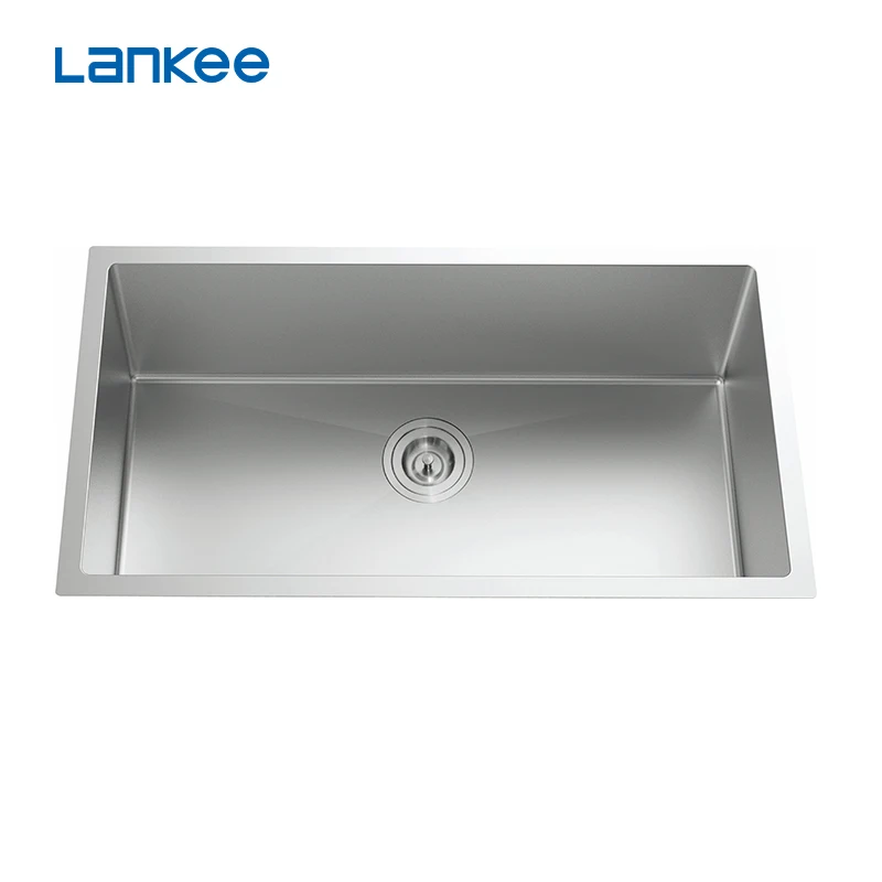 Chinese heavy gauge 304 right angled stainless steel kitchen sink