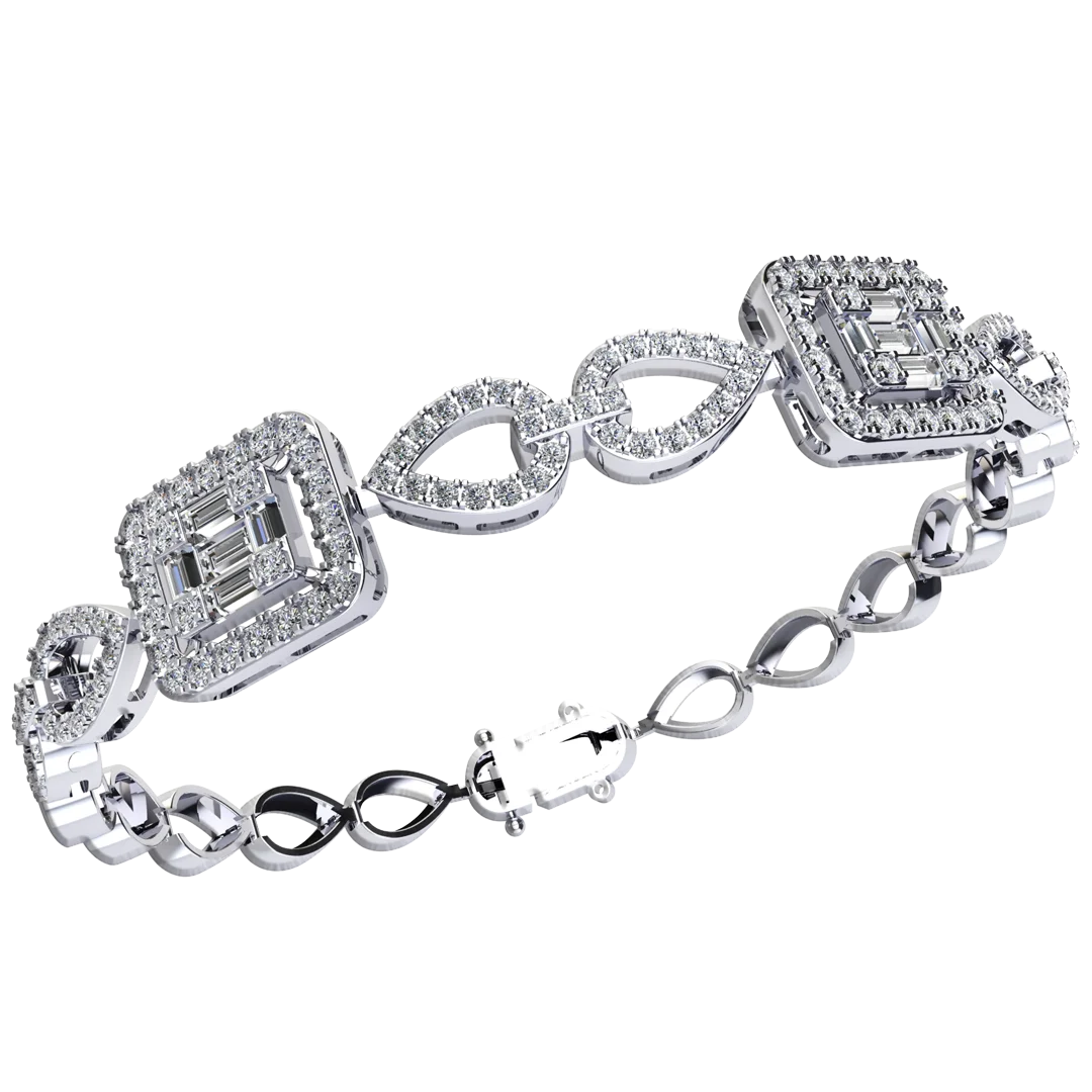 Wholesale Bracelets & Bangles Reasonable Price Customized Ruby White Gold Manufacturer Customized Packaging Made In Vietnam