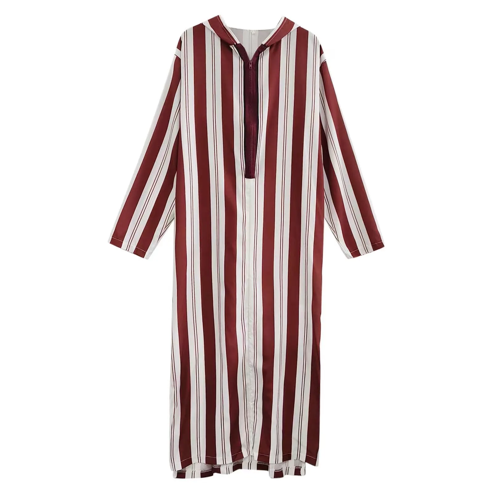 2024 New Morocco Hoodie Design long Sleeve Pakistan Caftan Saudi Arabia men Thobe  islamic clothing  thobe moroccan thobe