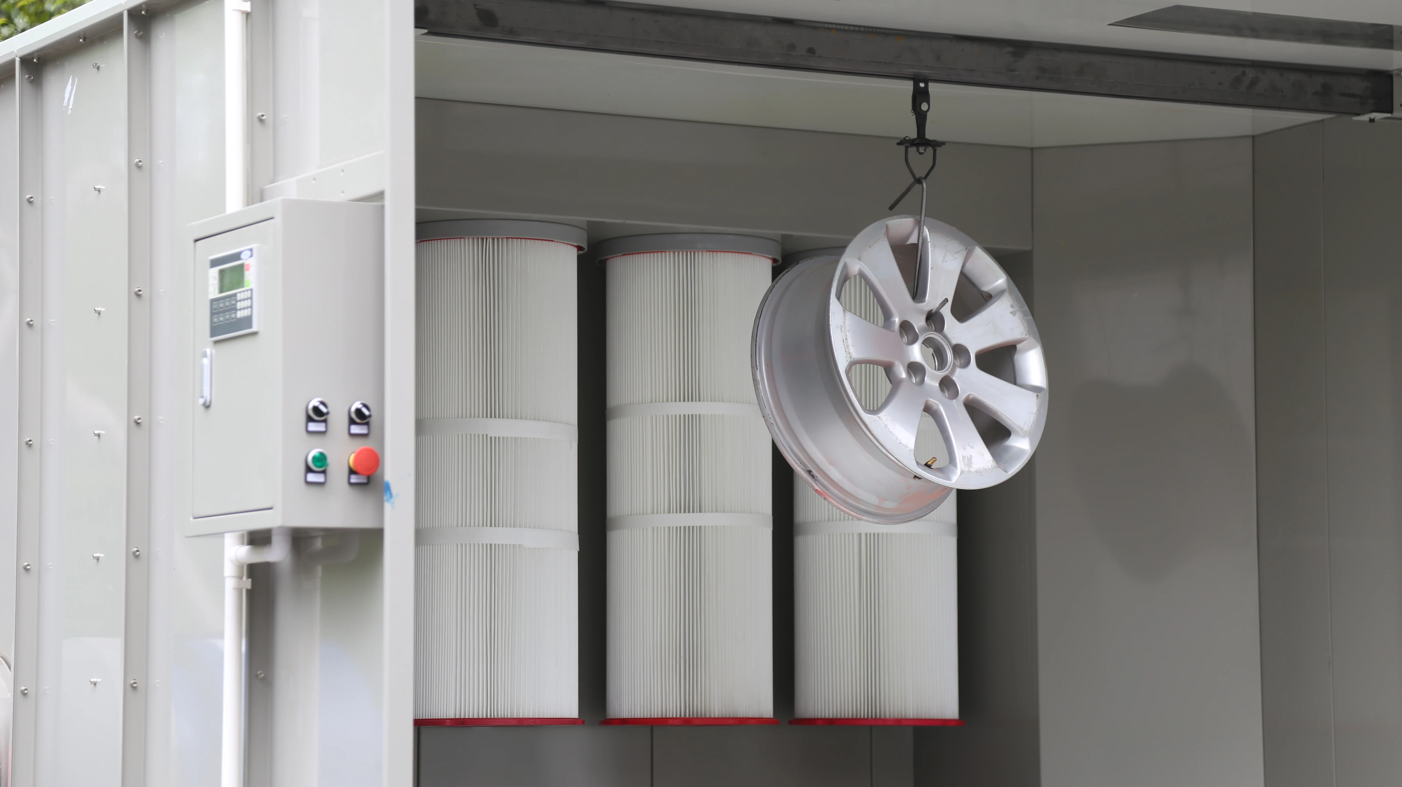 Professional Electrostatic Powder Coating Batch System Plant