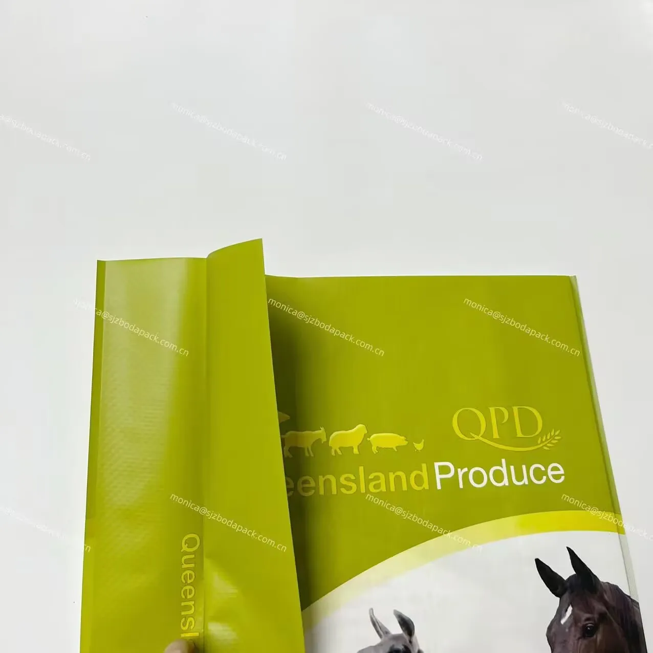 Waterproof Empty Animal Feed Bags 20kg 25kg 40kg BOPP Laminated pp Woven Plastic Bag Sacks