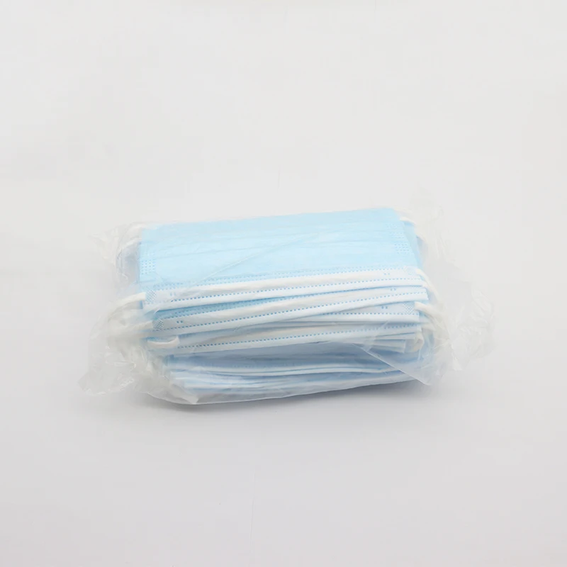 
Disposable Non Woven Flat Fold 3 Ply Face Mask Earloop For Civilian Daily Protect 