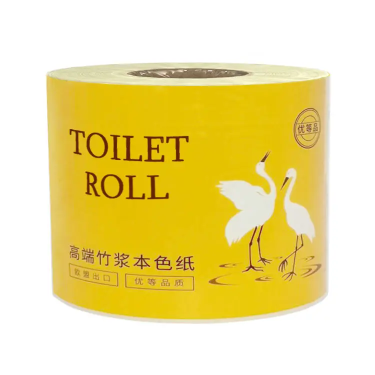 Wholesale Toilet Paper 1/2/3 Ply Roll Tissue Custom Colored Hemp Bamboo Toilet Paper