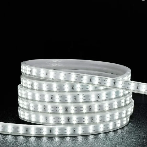 Открытый лед синий двойной цвет SMD 2835 120 светодиоды Солнечная Светодиодная лента lightd IP65 Водонепроницаемый 10 метров для декора сада