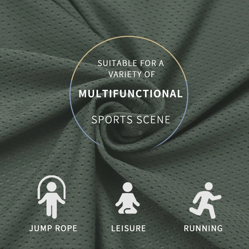 Matte air hole mesh breathable Weft knitted Cloth recycled 88% nylon 12% spandex fabric 4 way stretch for sportswear