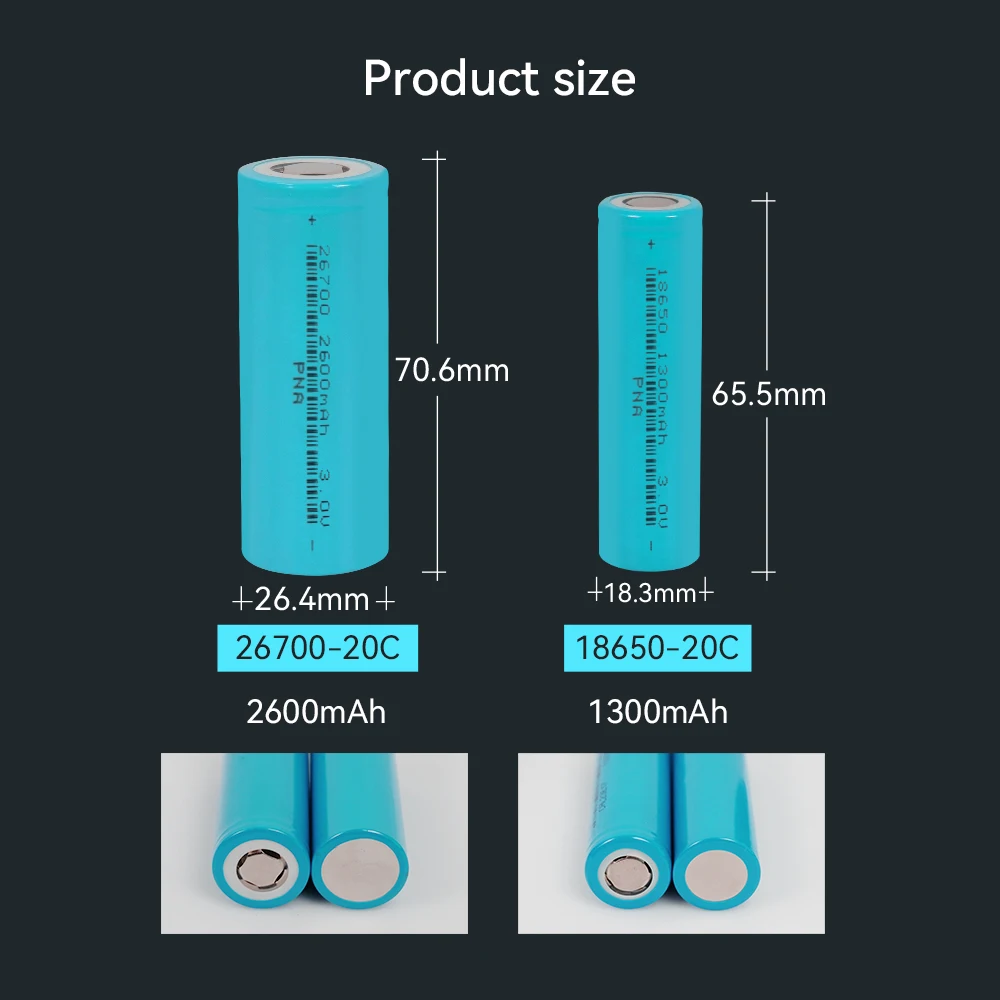 Exliporc 20C 1300mah 2600mah 3V sodium Ion battery 18650 26700 EV natrium ionen battery for electric scooter bike Na ion akkus