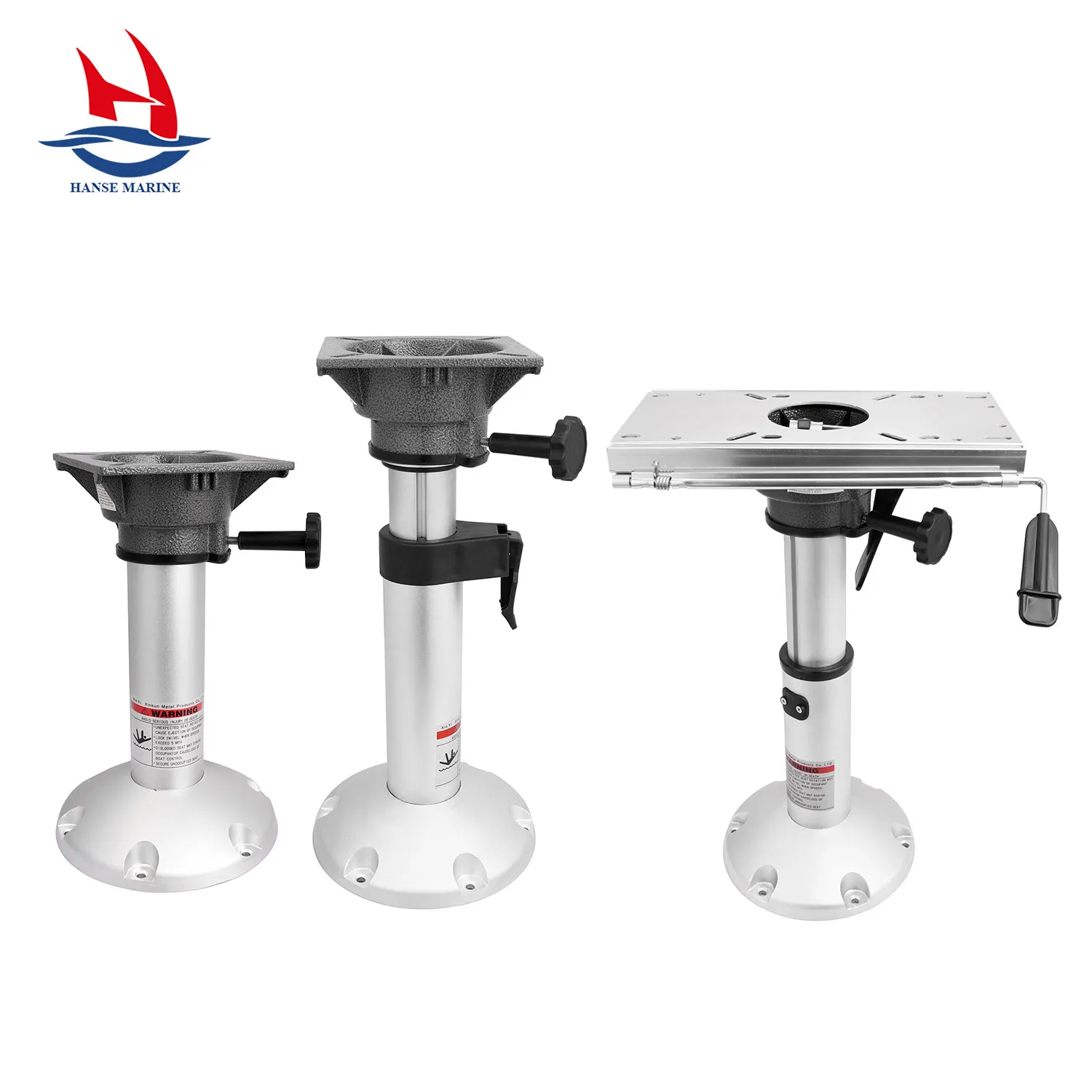 HANSE MARINE оптовая продажа алюминиевая фиксированная/ручная/пневматическая Регулируемая подставка для лодочного сиденья