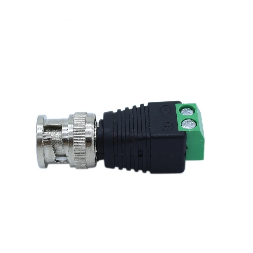 CCTV Accessories Wholesale BNC Plug To 2Pin Screw Terminal BNC Male connector