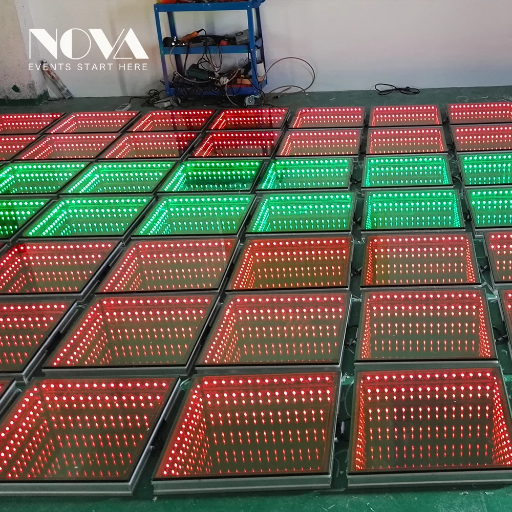 Подвижное светодиодное зеркало для танцпола оборудование вечеринок NOVA