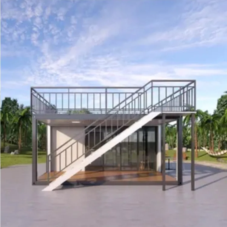 Modern 20ft 40ft Container Homes Assembled Tiny Prefabricated Modular and Prefab Two Story Container House Office Mall 3 Years