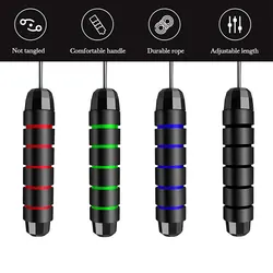 UPOWEX Custom Adjustable Jumping Ropes, Ball Bearings Tangle-Free Rapid Speed Cable Skipping Rope, Adjustable Speed Jump Rope