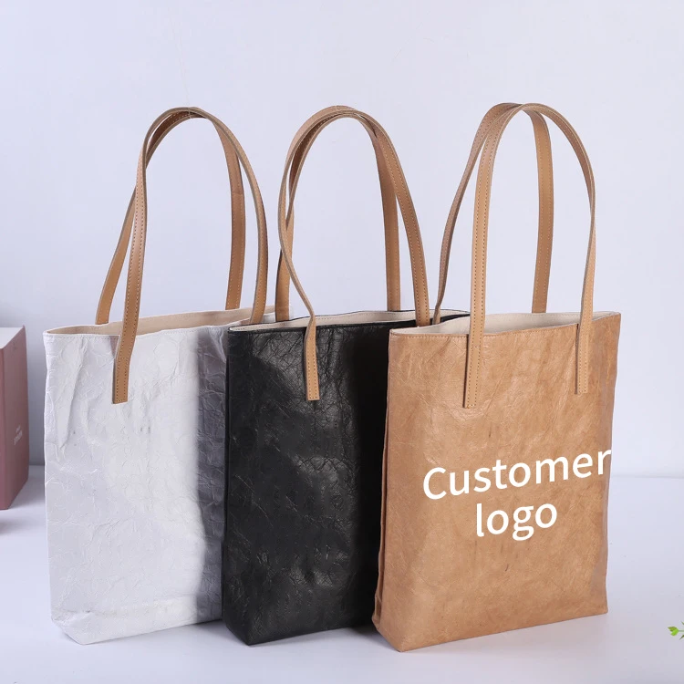 Reusable Tote Bag Waterproof Durable Dupont Tyvek Paper Shopping Bag