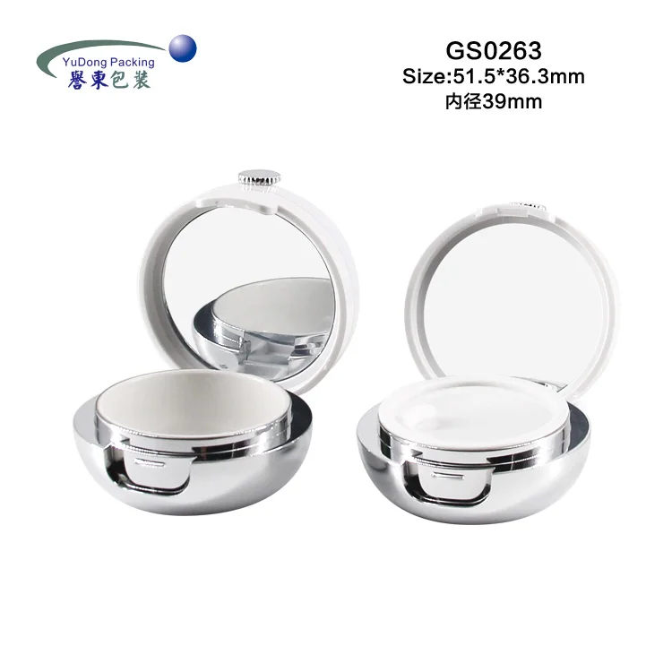 
Fashionable round flip top luxury lipgloss bottle packaging pot lip balm jar with brush applicator 