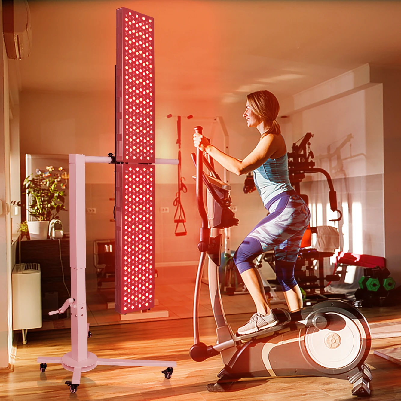 Sunsred Shenzhen Red Light Therapy Manufacturer One Stop Shop led infra red light therapy panel full body with stand