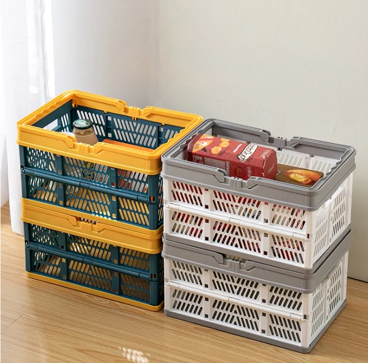 
OEM Mini Grocery Basket Convenient Foldable Portable Snack Shopping Basket Picnic Basket 