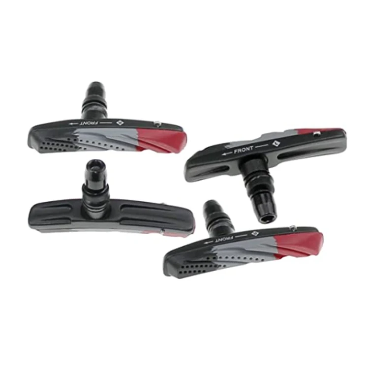 
Cartridge V-Brake Brake Shoes for your rim brakes 3 Colours Air-Flow Design 2 Pairs = 4 Pieces 72 mm Long 