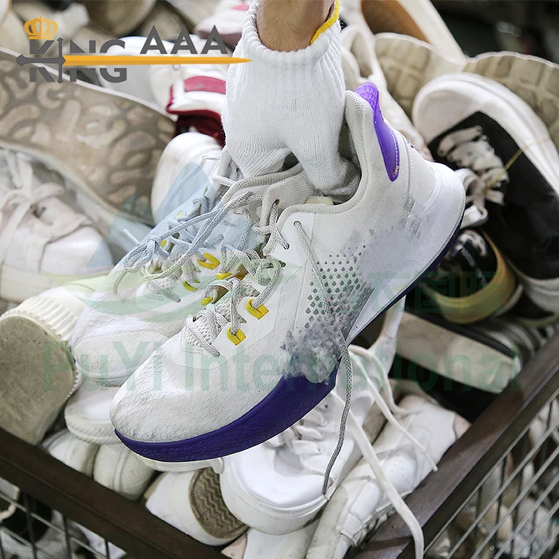 Famous Sports Shoes inventory Low Top Used Shoes Stock Store Branded Second Hand Basketball Style Shoes Bales usa