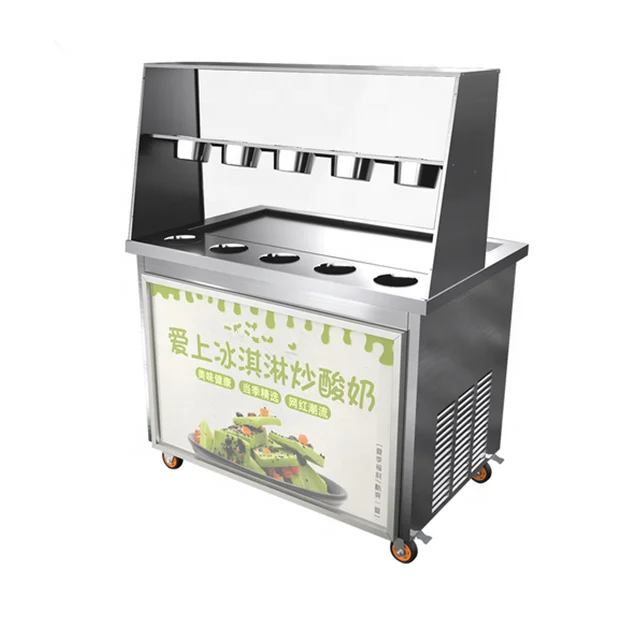 Super Performance Energy-saving Rolled Ice Cream Machine Harte Eis