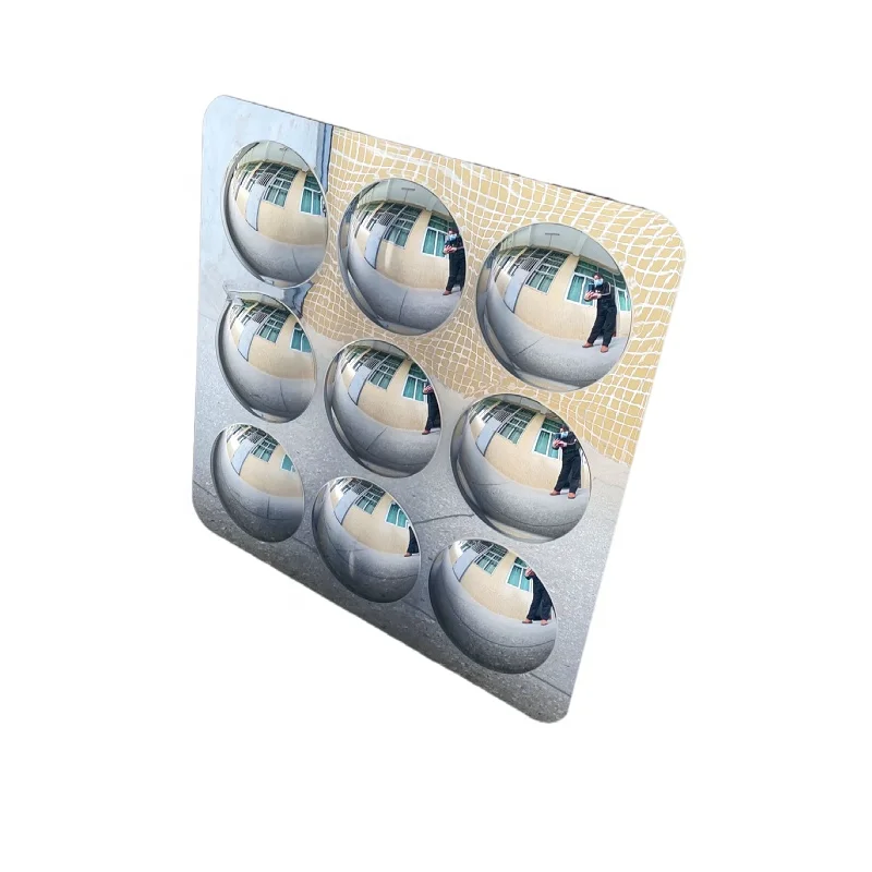 Shatterproof Sensory 9 Bubble Mirror panel size 50x50cm 1/4/8/9/16 bubbles