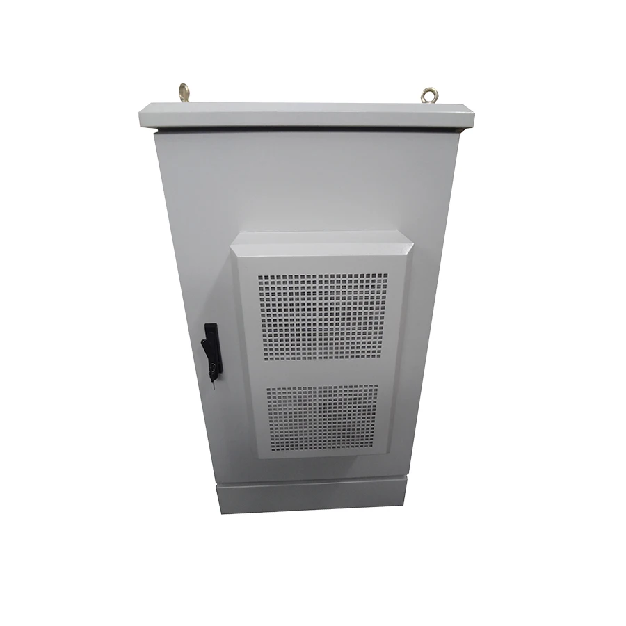 19' 27U Outdoor Street Cabinet with Air Conditioner Cooling System