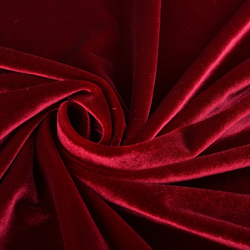  Korean fleece Silk Velvet fabric for clothes 310GSM Polyester Spandex textiles casual suiting dress