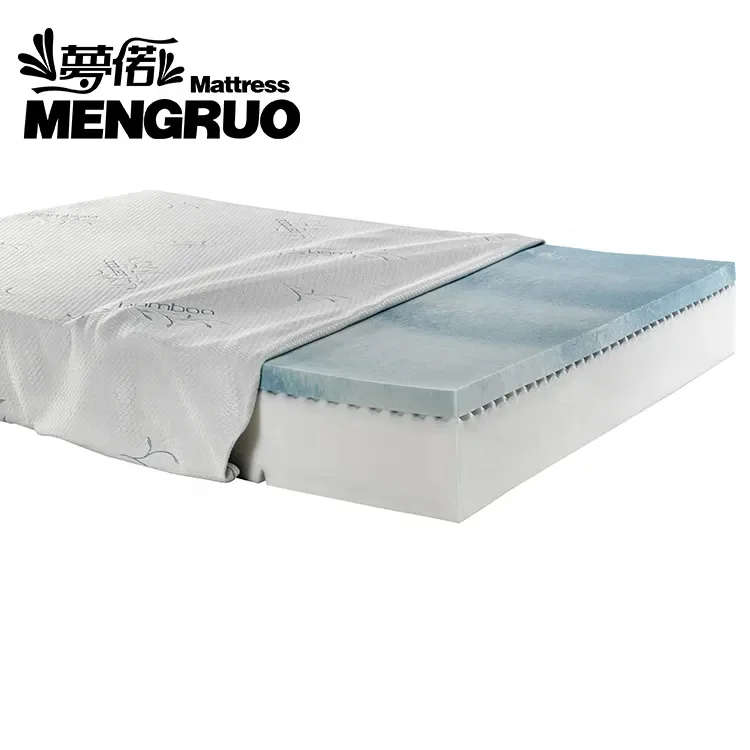 China luxury manufacturer full size high density memory foam natural latex pocket spring bed mattress for hotel