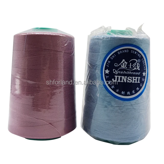 JSX Oeko-tex approval Sample free sewing thread 2000M jeans shoes leather products widely used 20/2 100g sewing thread