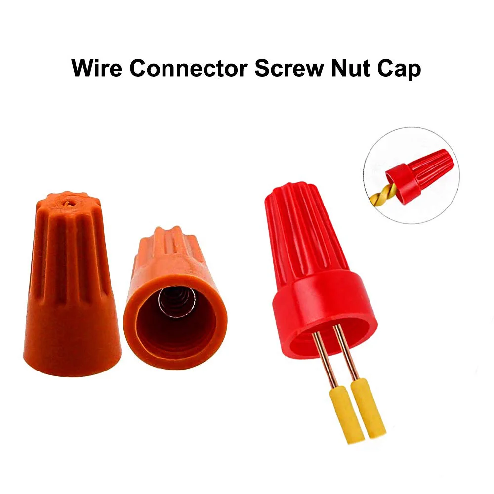 Upgraded Wire Assortment Nuts Kit Electrical Twist Nut Cap Kit,Wire Connectors with Spring Insert Twist Nuts Caps Assortment Set