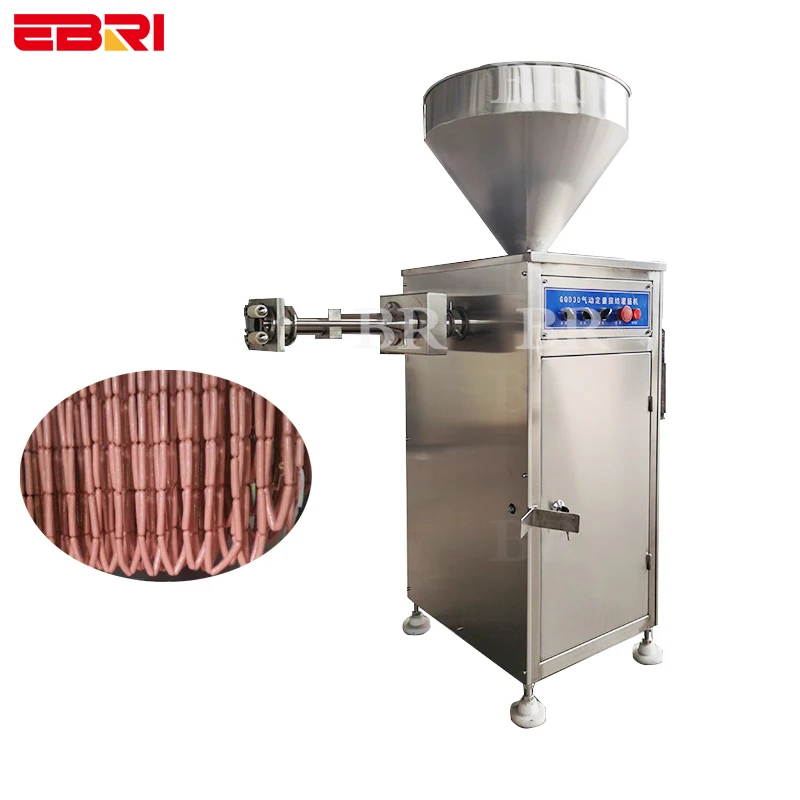 2023 304 Stainless Steel Automatic Industrial Electric Enema Chicken Sausage Stuffer Production Line Filling Make Machine Price