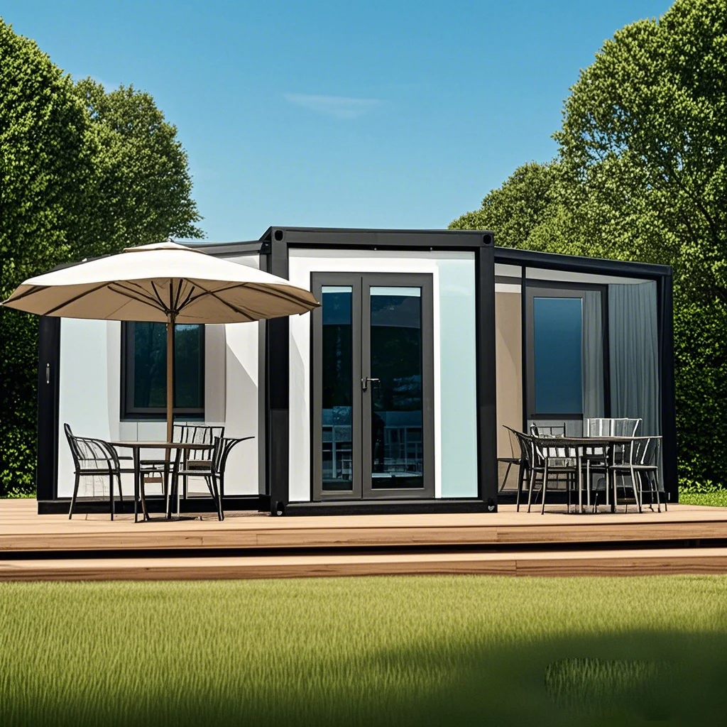 Luxury 20/40ft Prefab Flat Pack Container House 2 Bedrooms 1 Bathroom Hotel Design with Expandable Option on Sale Trailer Houses