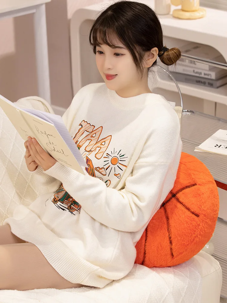 Creative Football Cushion Pillow Plush Keychain Pendant Stuffed Country Ball Plush Pillow