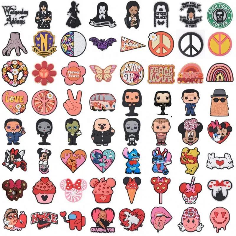 Талисманы для обуви из ПВХ в виде крокса на День Св. Валентина