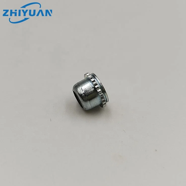Nylon Insert Self-Locking Fasteners Nut with knurling PL PLC for metal panel