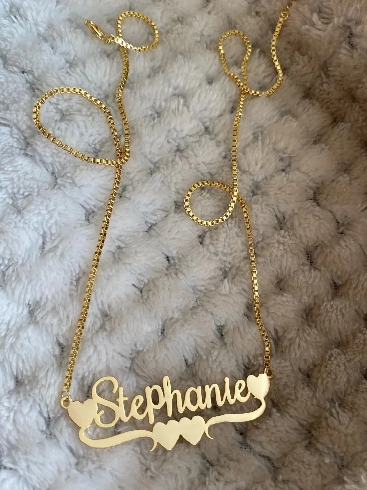 Best Special Gift For Mom Collier Femme Personnalisable Custom Name Women Fashion Accessories Stainless Steel Letter Necklace